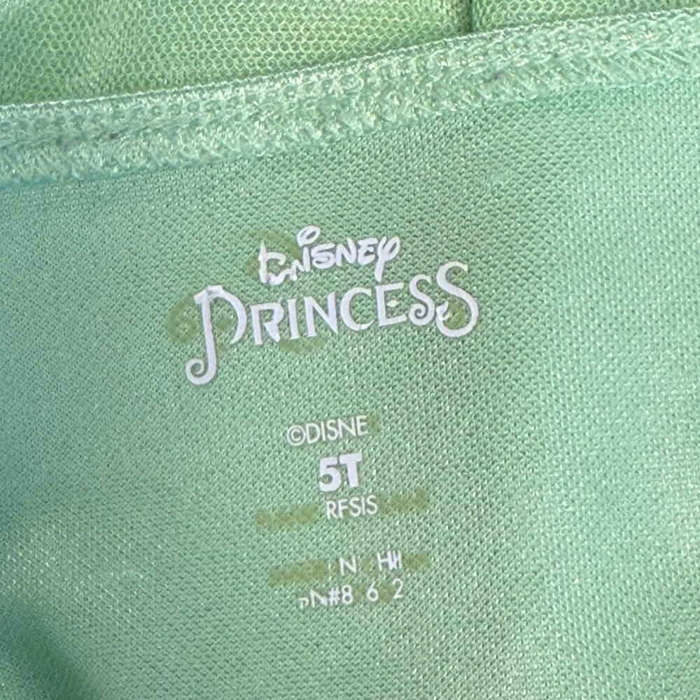 Disney - Tiana - Sleeveless Princess Sleep Dress With Lace - Size 5T - Picture 8 of 8
